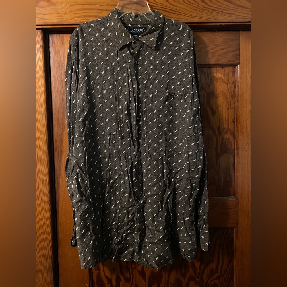 Vintage Addendum Women's Long Sleeve Brown Blouse Size Large